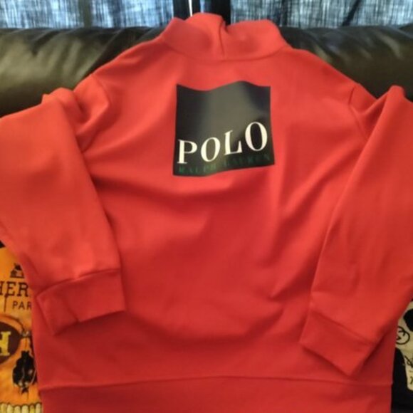 RALPH LAUREN POLO FLEECE HOODIE . [PRE-LOVED] - Picture 4 of 6